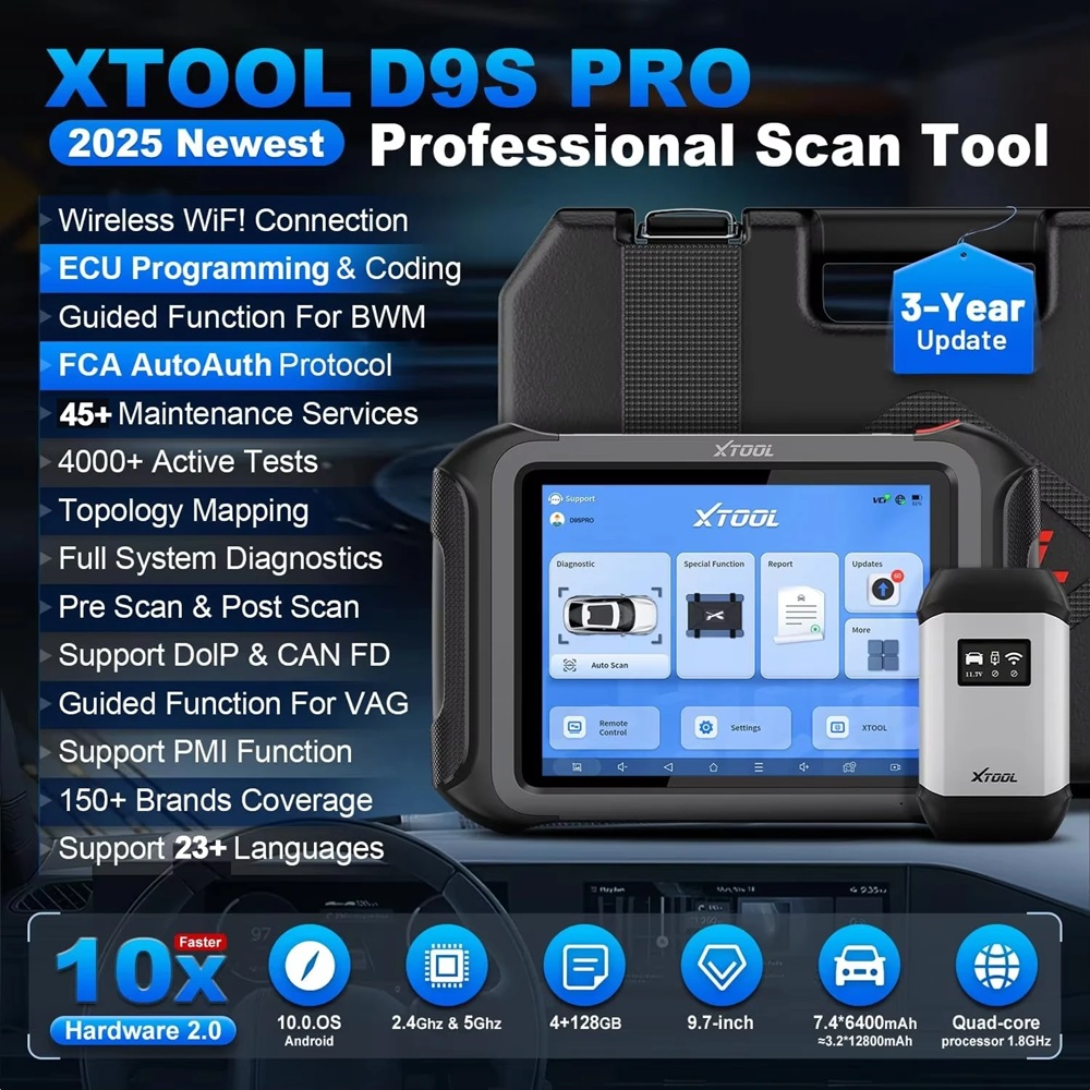 USA Warehouse XTOOL D9S Pro Ca - Car Diagnostic Tool ulasan dan harga